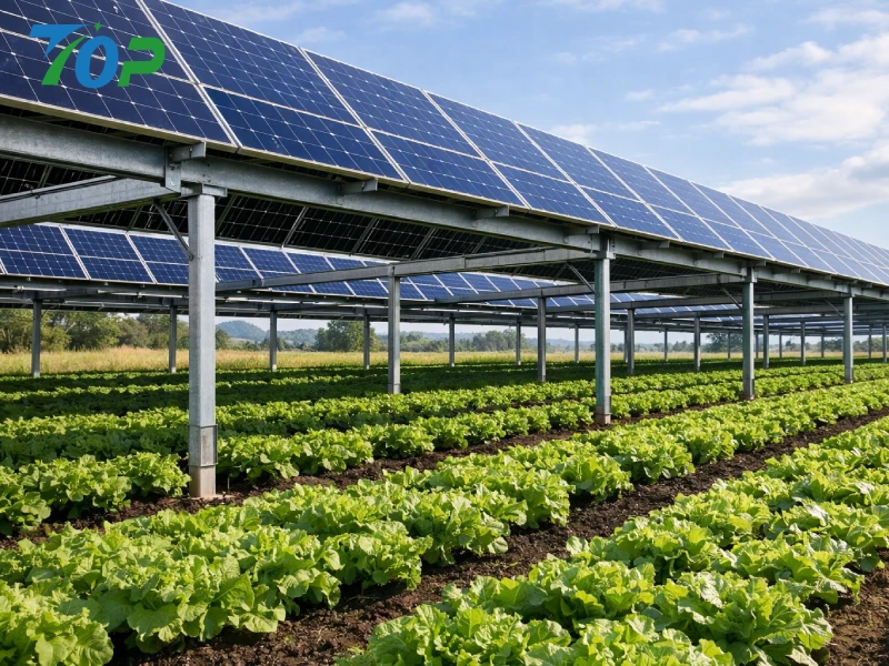 Agrivoltaics: 태양광 패널 아래에서 수확량이 많은 작물을 재배하는 방법